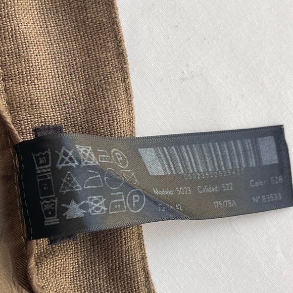 Massimo Dutti linen women’s pants khaki  excellent condition size 10 - Picture 9 of 11